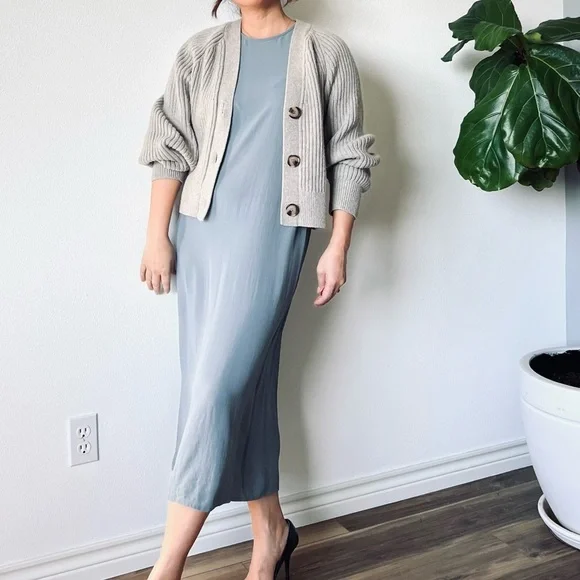 Eileen Fisher Silk MIDI Dress - Picture 1 of 12